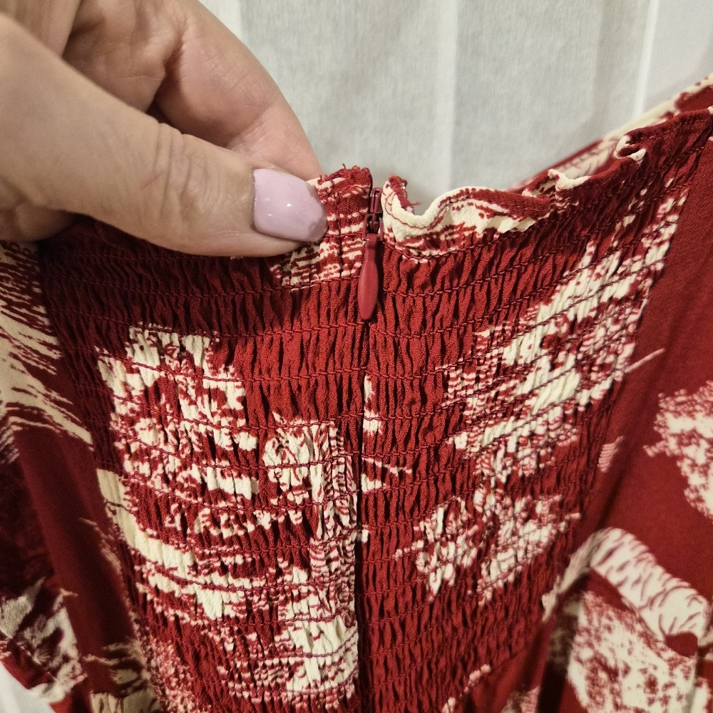 Reformation Red Mini Dres Sz 8 - Picture 7 of 8